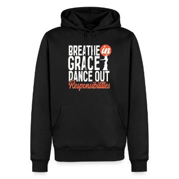 Belly Dance Belly Dancer Dance Out Responsibilities - Men’s Premium Organic Hoodie - black - Front - Nico (187cm)