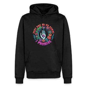 Reproduction de coraux Éleveurs de coraux - Sweat à capuche Premium bio Homme - noir - Devant - Nico (187cm)