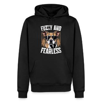 Kangal Dog Fuzzy And Fearless - Men’s Premium Organic Hoodie - black - Front - Nico (187cm)