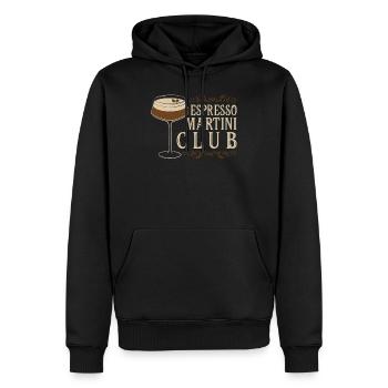 Espresso Martini Club - Men’s Premium Organic Hoodie - black - Front - Nico (187cm)