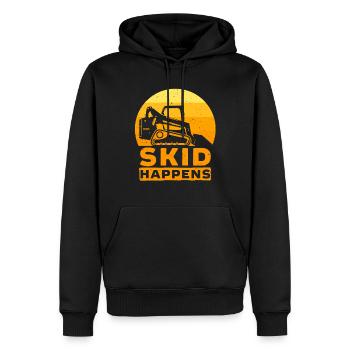 Kompaktlader Skid Steer Operator Skid Happens - Sweat à capuche Premium bio Homme - noir - Devant - Nico (187cm)