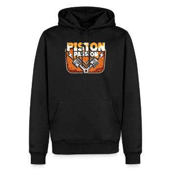 Petrolhead Auto Tuning Motorsport Piston Passion - Männer Premium Bio Hoodie - Schwarz - Vorne - Nico (187cm)