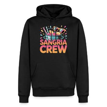 Spanien Sangria Crew Mallorca Party Malle 2025 - Männer Premium Bio Hoodie - Schwarz - Vorne - Nico (187cm)