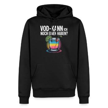 Witzig Mallorca Malle Urlaub Lustiger Vodka Spruch - Männer Premium Bio Hoodie - Schwarz - Vorne - Nico (187cm)
