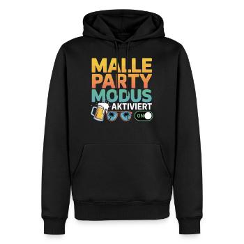 Gruppen Urlaub Malle Party Mallorca Crew 2025 - Männer Premium Bio Hoodie - Schwarz - Vorne - Nico (187cm)