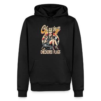 Petrolhead Auto Tuning Chasing Checkered Flags - Männer Premium Bio Hoodie - Schwarz - Vorne - Nico (187cm)