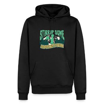 Hobby Horsing Steckenpferde - Männer Premium Bio Hoodie - Schwarz - Vorne - Nico (187cm)