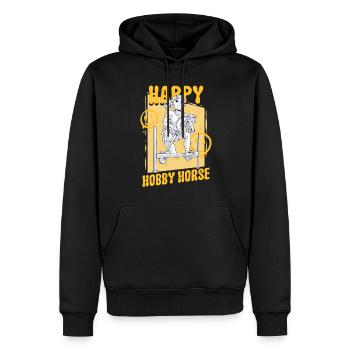 Hobby Horsing Hobby Horses Happy Hobby Horse - Sweat à capuche Premium bio Homme - noir - Devant - Nico (187cm)