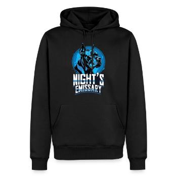 Cane Corso Chien Nuit de l’émissaire - Sweat à capuche Premium bio Homme - noir - Devant - Nico (187cm)