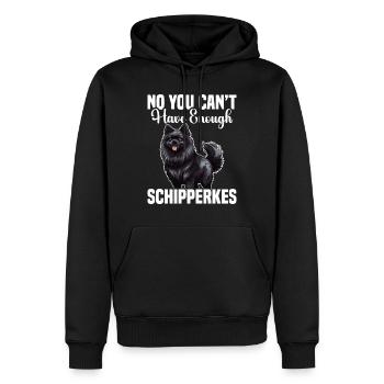 Non, vous ne pouvez pas avoir assez de Schipperkes - Sweat à capuche Premium bio Homme - noir - Devant - Nico (187cm)
