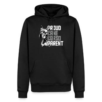Cane Corso Chien Fier Cane Corso Parent - Sweat à capuche Premium bio Homme - noir - Devant - Nico (187cm)