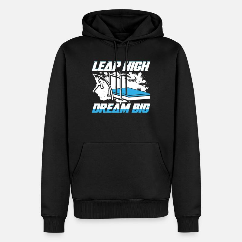 Stabhochsprung Stabspringer Stabhochspringer - Männer Premium Bio Hoodie - Schwarz