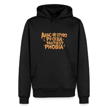 Arachibutyrophobie Angst Vor Erdnussbutter - Männer Premium Bio Hoodie - Schwarz - Vorne - Nico (187cm)