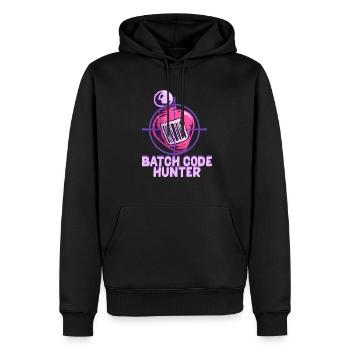 Perfume Lover Perfume Collector Batch Code Hunter - Men’s Premium Organic Hoodie - black - Front - Nico (187cm)
