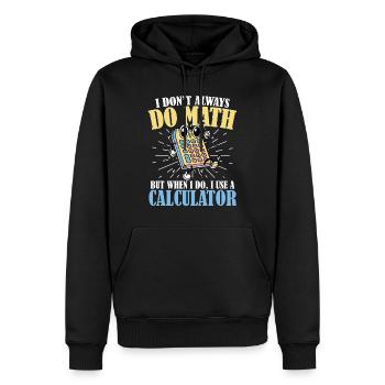 Math Math Math Teacher Math Teacher - Men’s Premium Organic Hoodie - black - Front - Nico (187cm)