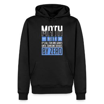 Math Math Math Teacher Math Teacher - Men’s Premium Organic Hoodie - black - Front - Nico (187cm)
