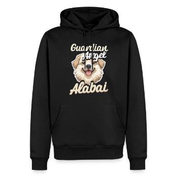 Ange gardien du chien Alabai : Alabai - Sweat à capuche Premium bio Homme - noir - Devant - Nico (187cm)