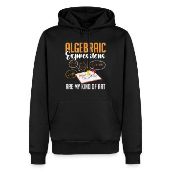 Math Math Math Teacher Math Teacher - Men’s Premium Organic Hoodie - black - Front - Nico (187cm)