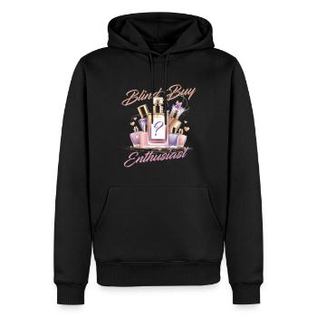 Parfum Parfum Collectionneur Blind Acheter Enthousiaste - Sweat à capuche Premium bio Homme - noir - Devant - Nico (187cm)
