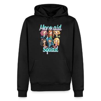 Meerjungfrau Meerjungfrauen Mermaid Squad - Männer Premium Bio Hoodie - Schwarz - Vorne - Nico (187cm)