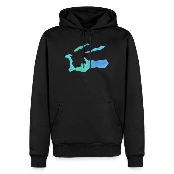 Kaiman Inseln - Männer Premium Bio Hoodie - Schwarz - Vorne - Nico (187cm)