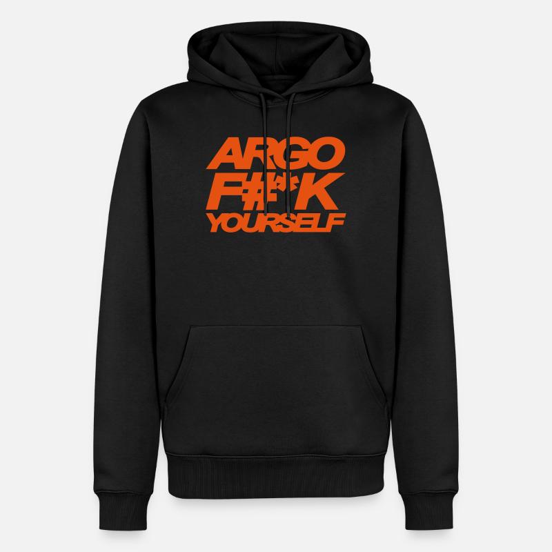 ARGO BAISE YOURSELF - Sweat à capuche Premium bio Homme - noir