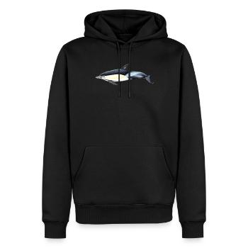 Dauphin commun - Dauphin commun - Delfin commun - Sweat à capuche Premium bio Homme - noir - Devant - Nico (187cm)