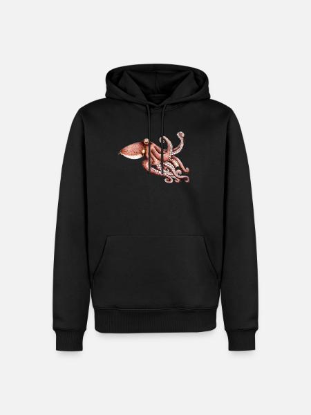 Octopus - Octopus vulgaris - Octopus Poulpe Pieuvre - Men’s Premium Organic Hoodie - black