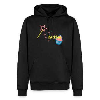 Backfee Schürze Cupcaki - Männer Premium Bio Hoodie - Schwarz - Vorne - Nico (187cm)