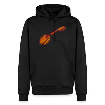 mandoline - Männer Premium Bio Hoodie - Schwarz - Vorne - Nico (187cm)