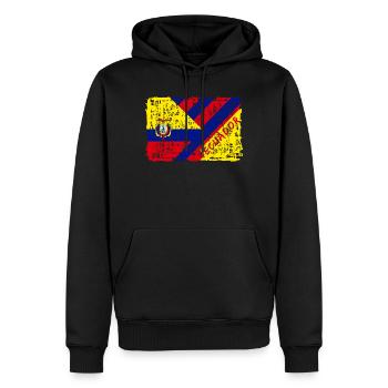 Equateur drapeau design / cadeau Amérique du Sud - Sweat à capuche Premium bio Homme - noir - Devant - Nico (187cm)