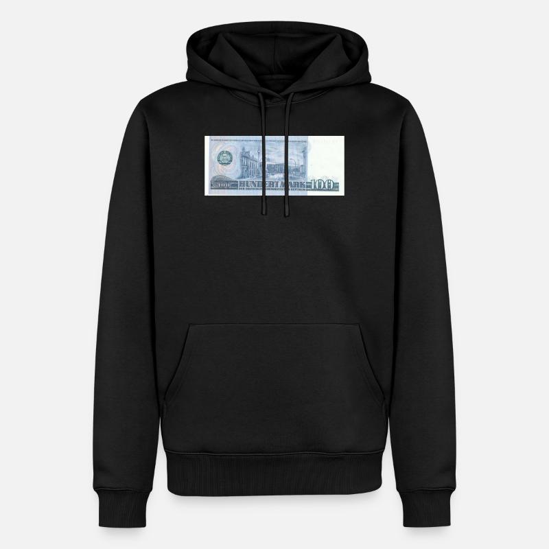 100 Mark der DDR - Männer Premium Bio Hoodie - Schwarz