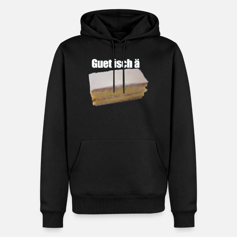 Guet isch ä Cremschnitte - Männer Premium Bio Hoodie - Schwarz