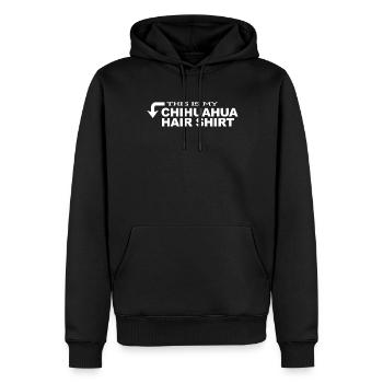 Chihuahua Poils de chien t-shirt maîtresse idée cadeau - Sweat à capuche Premium bio Homme - noir - Devant - Nico (187cm)