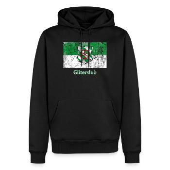flag Guetersloh Stadtfahne city flag drapeau - Men’s Premium Organic Hoodie - black - Front - Nico (187cm)