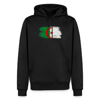 Algeria Vintage Flag / Gift Algiers - Men’s Premium Organic Hoodie - black - Front - Nico (187cm)