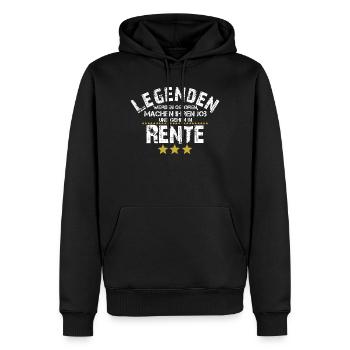 Legende Pension Rente Rentner Geschenk Ruhestand - Männer Premium Bio Hoodie - Schwarz - Vorne - Nico (187cm)