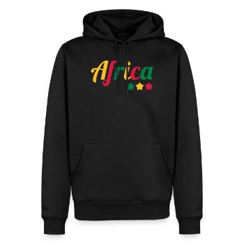 Africa / African / Afrika / Afrikaner - Männer Premium Bio Hoodie - Schwarz - Vorne - Nico (187cm)