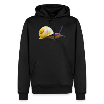 schnecke tier natur - Männer Premium Bio Hoodie - Schwarz - Vorne - Nico (187cm)