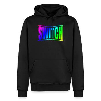 Swich BDSM Bondage Disziplinen - Männer Premium Bio Hoodie - Schwarz - Vorne - Nico (187cm)