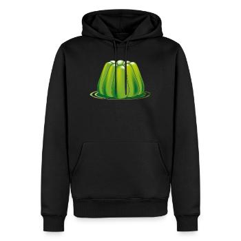 grünes Götterspeisen Gelee Dessert - Männer Premium Bio Hoodie - Schwarz - Vorne - Nico (187cm)
