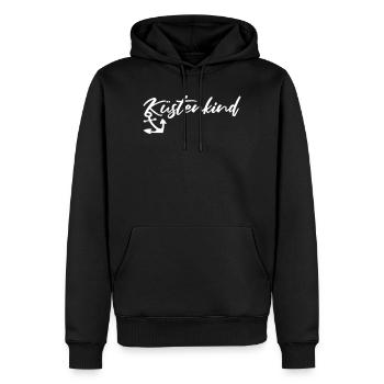 Küstenkind - Ostsee, Nordsee, Heimat (D.I.Y.) - Männer Premium Bio Hoodie - Schwarz - Vorne - Nico (187cm)