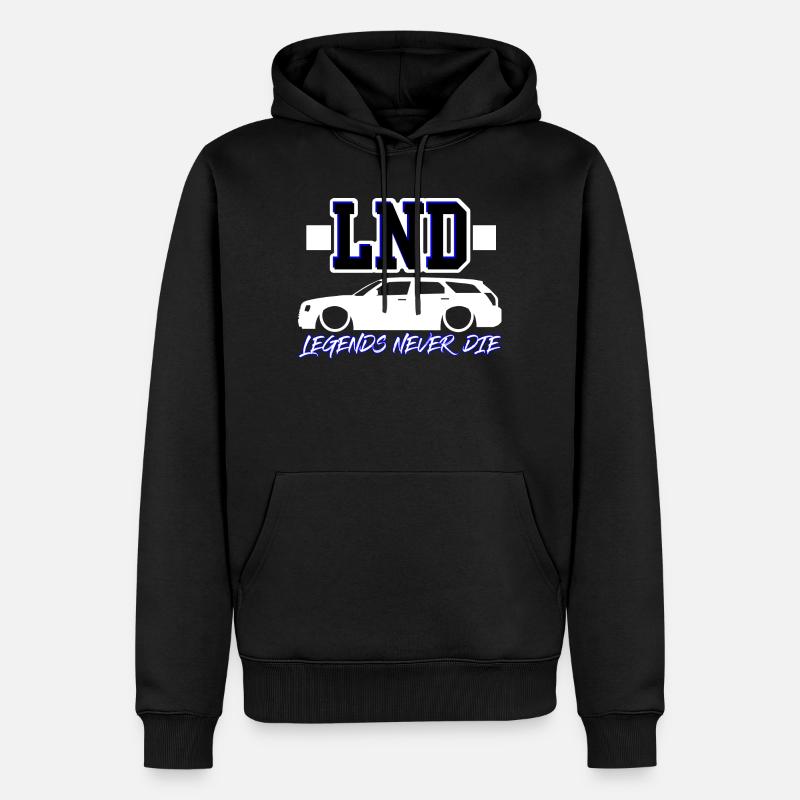 Les légendes du LND ne meurent jamais - Sweat à capuche Premium bio Homme - noir