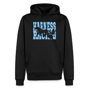 Traber trabrennen - Männer Premium Bio Hoodie - Schwarz - Vorne - Nico (187cm)