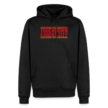 Touchdown Kansas City Stadion-Print - Männer Premium Bio Hoodie - Schwarz - Vorne - Nico (187cm)