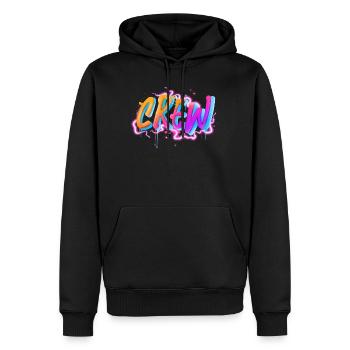 Équipage - Sweat à capuche Premium bio Homme - noir - Devant - Nico (187cm)