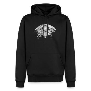 Japan Japanisch Kirschblüte Japanische Bonsai - Männer Premium Bio Hoodie - Schwarz - Vorne - Nico (187cm)