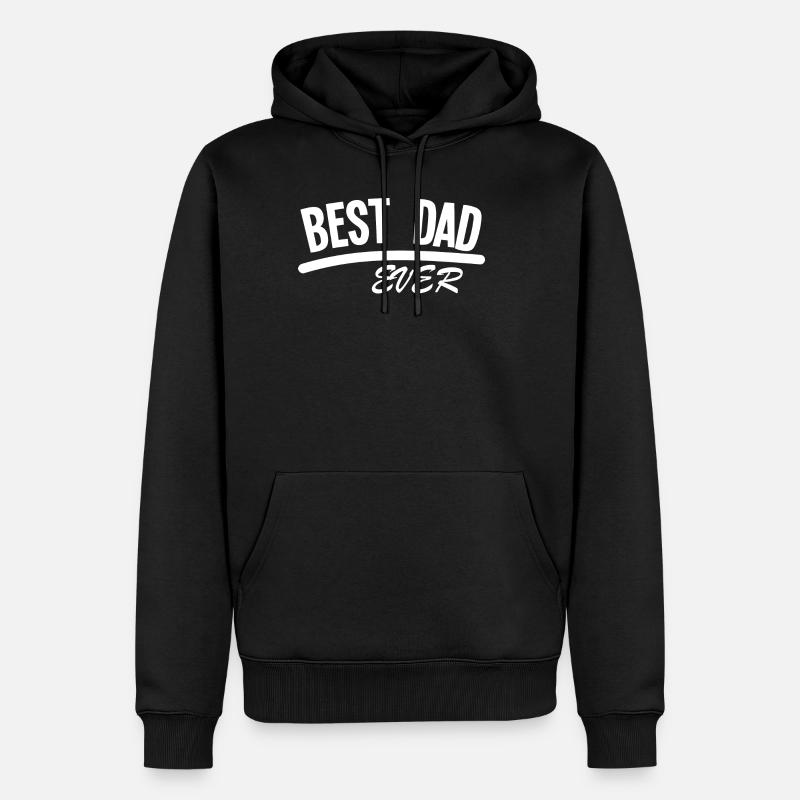 BEST DAD EVER - Sweat à capuche Premium bio Homme - noir
