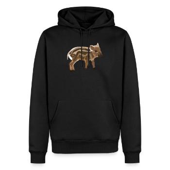 Freddy - Nouveau-venu - Sweat à capuche Premium bio Homme - noir - Devant - Nico (187cm)