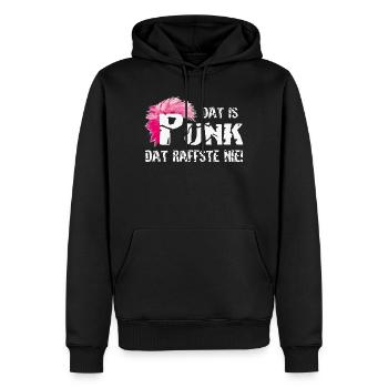 C’est un Punk qui a fait la faute ! - Sweat à capuche Premium bio Homme - noir - Devant - Nico (187cm)